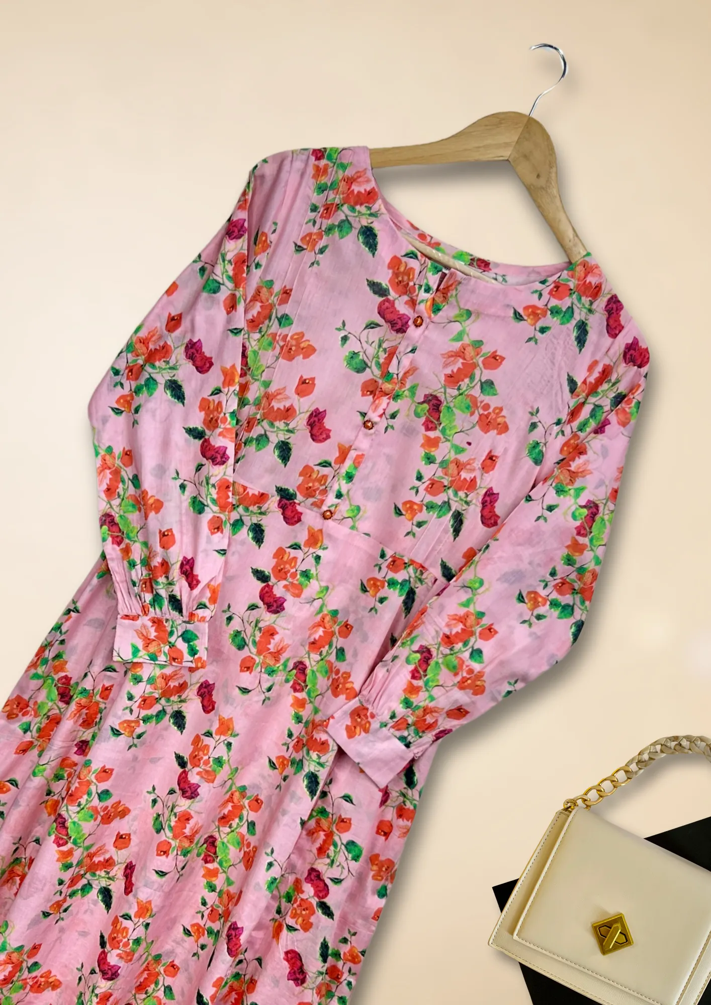 1Pc Printed Lawn Long Tunic PRINT-R24-0017