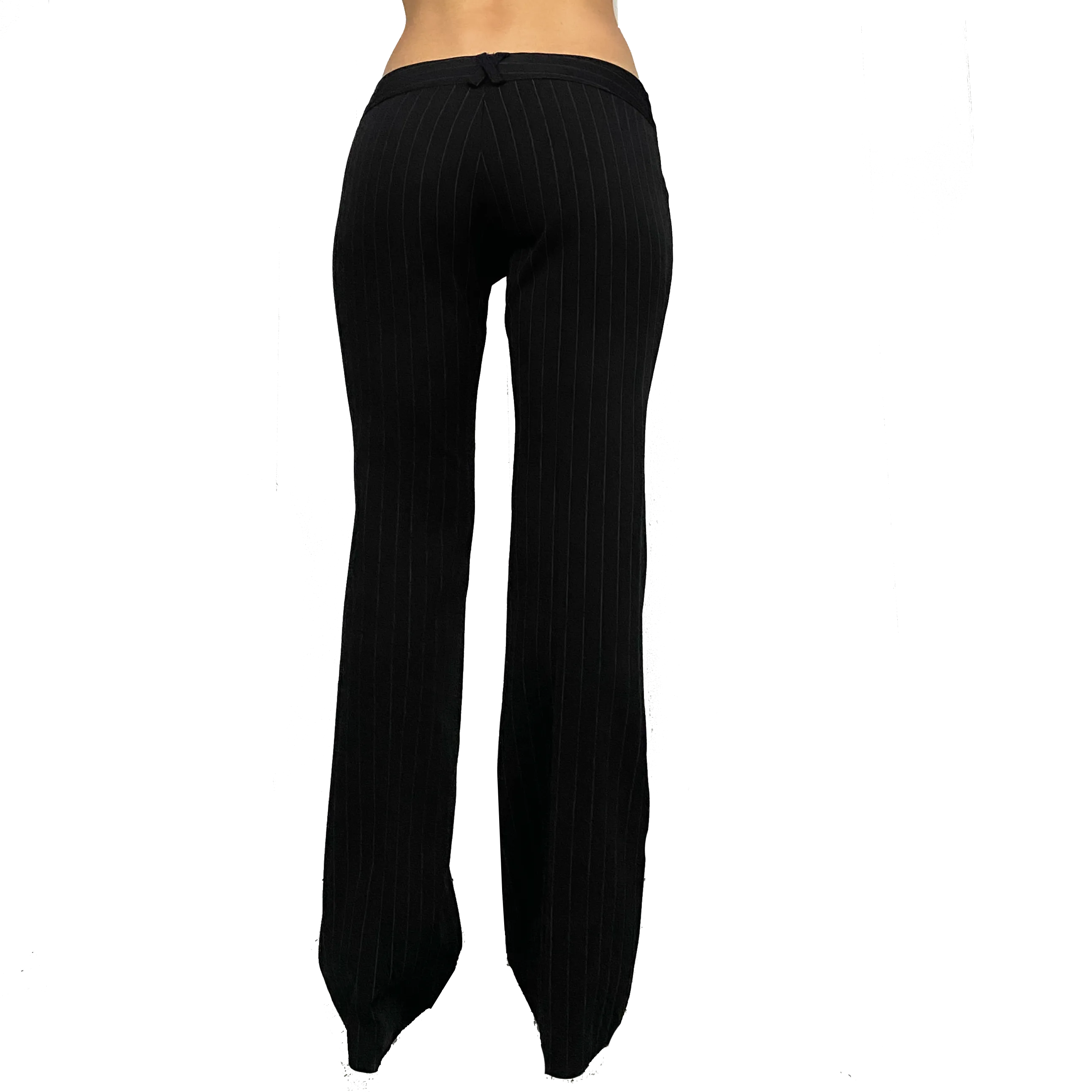 2000s Low Rise Pinstripe Trousers (S)