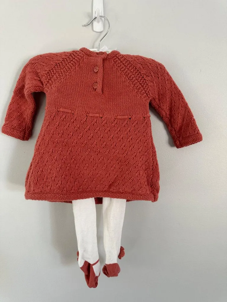3 Piece Knit Dress - Girl 0-3months, Kids 3 Month (0-3M)