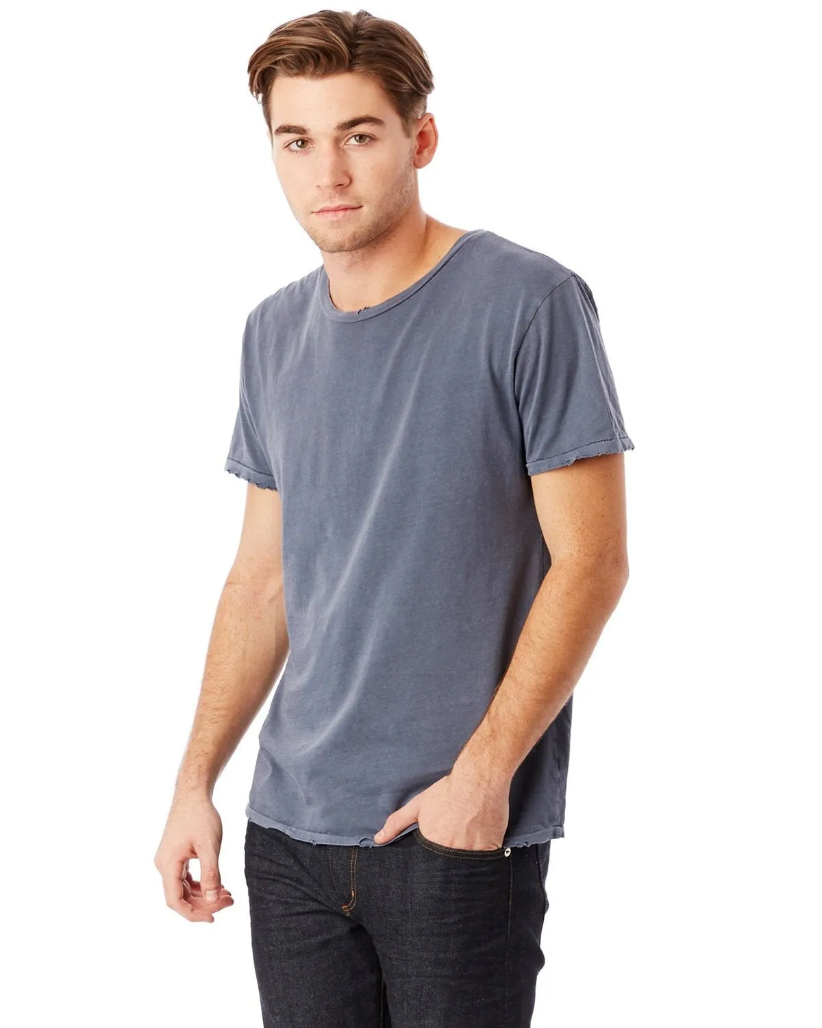Alternative 04850C1 Men's Heritage Garment-Dyed Distressed T-Shirt