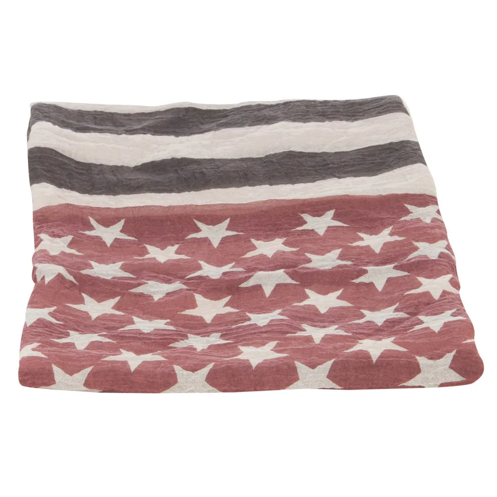 American Flag Summer Scarf