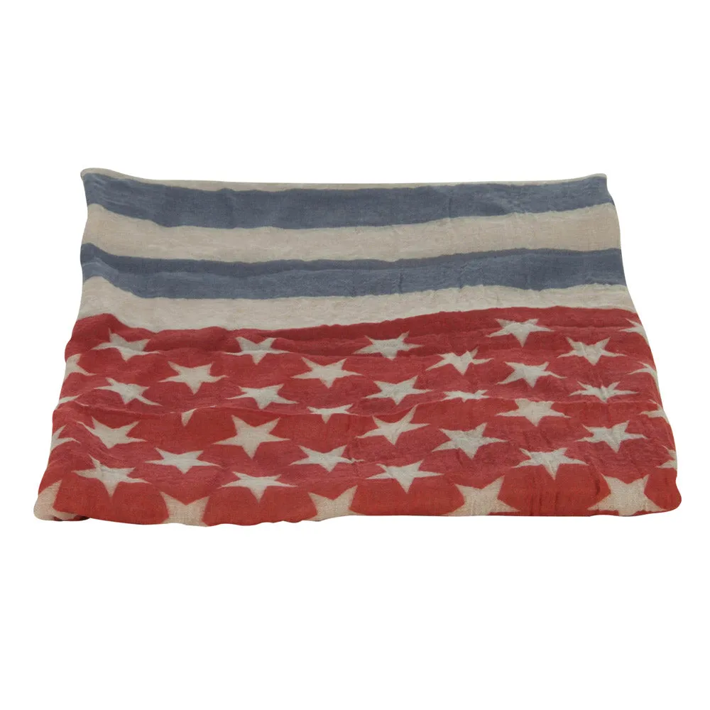 American Flag Summer Scarf