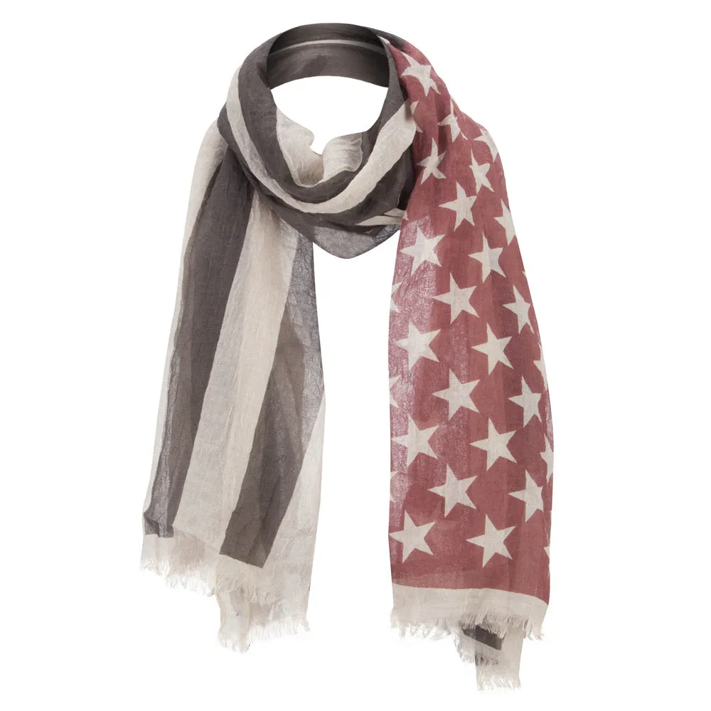 American Flag Summer Scarf
