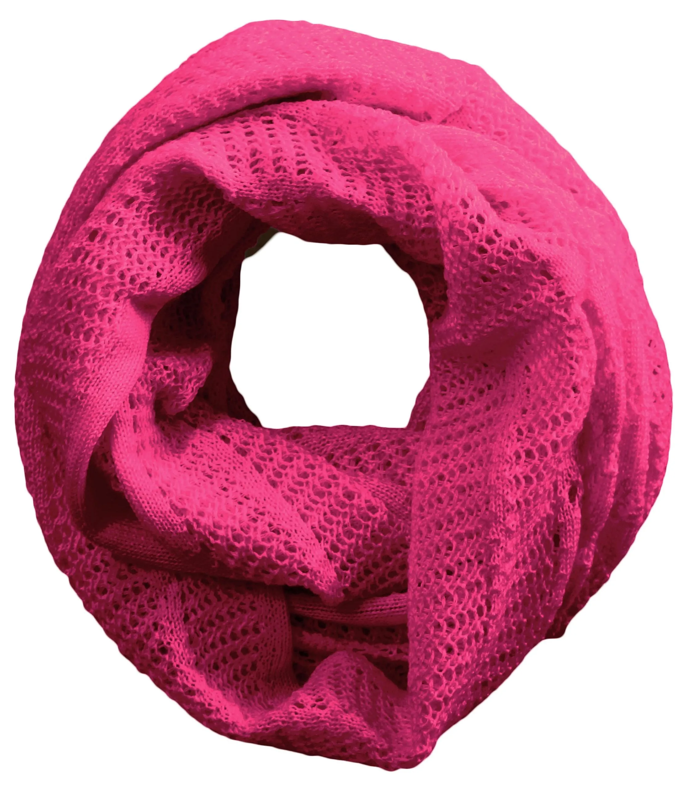 Australian Made Vintage Loop Wool Scarf - Magenta