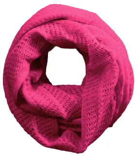 Australian Made Vintage Loop Wool Scarf - Magenta