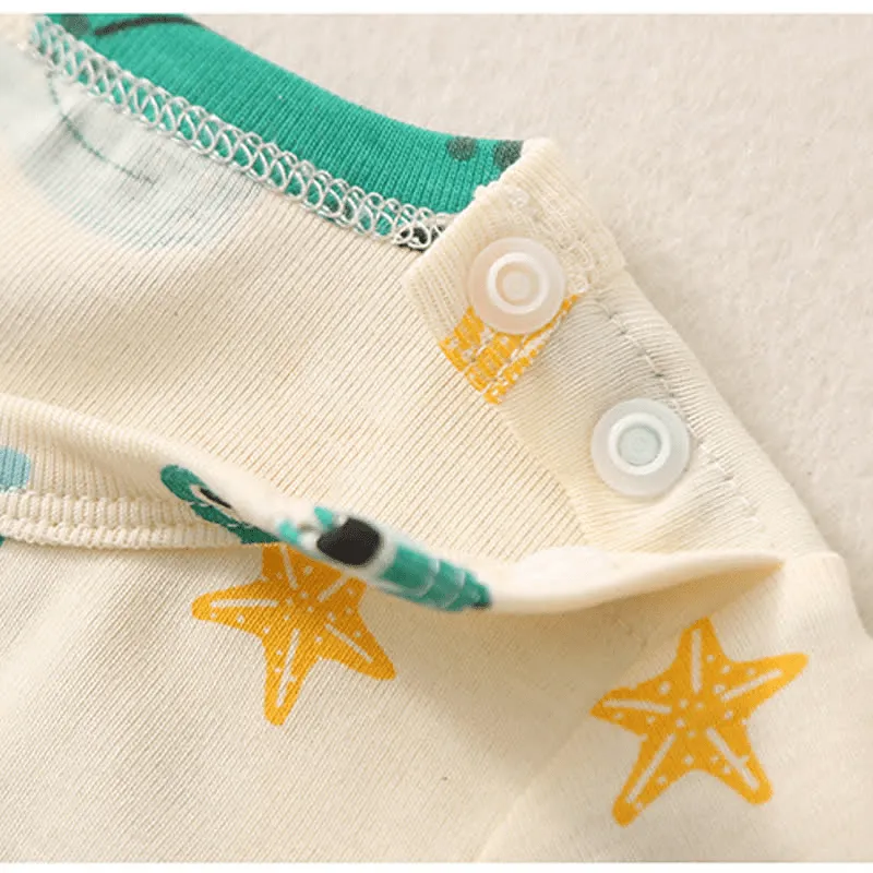Baby Frog Starfish Crew Neck Bodysuit