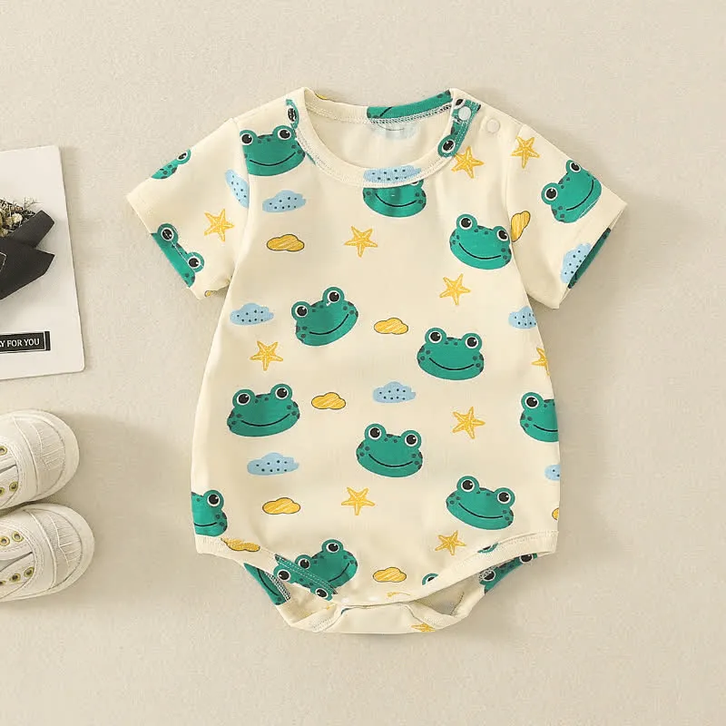 Baby Frog Starfish Crew Neck Bodysuit
