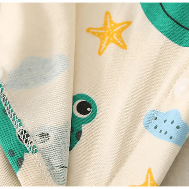 Baby Frog Starfish Crew Neck Bodysuit