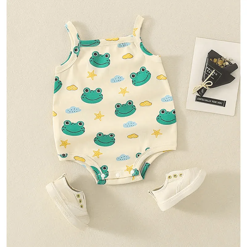 Baby Frog Starfish Crew Neck Bodysuit