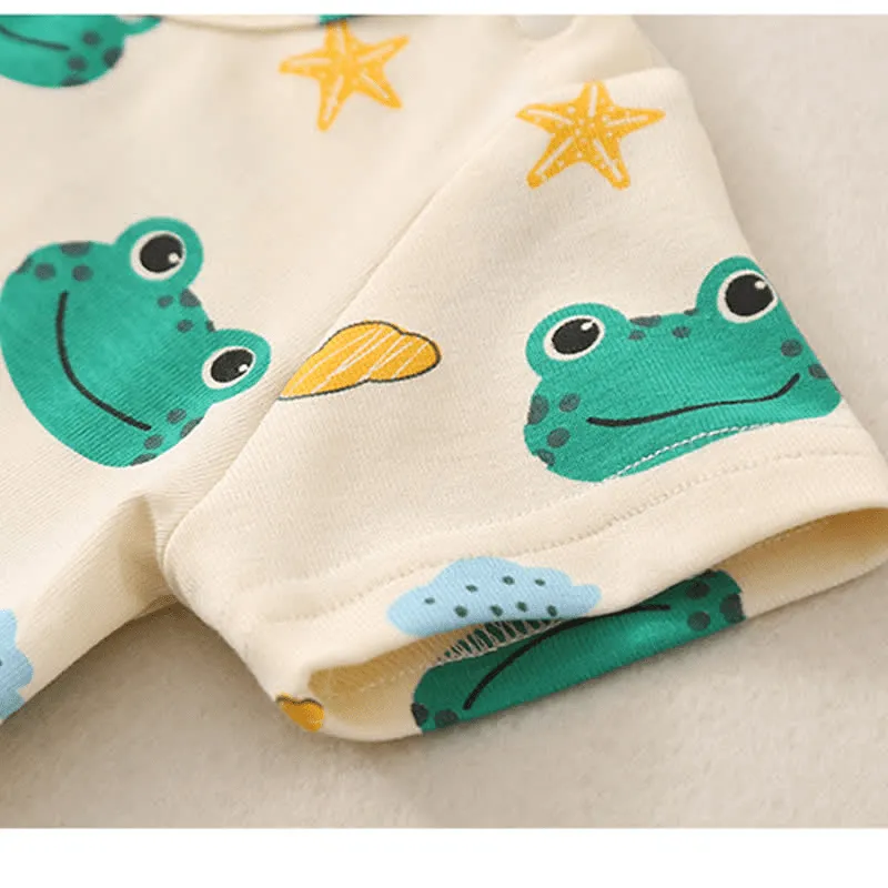 Baby Frog Starfish Crew Neck Bodysuit