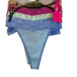 Betset Johnson 5 pack lace cotton thong