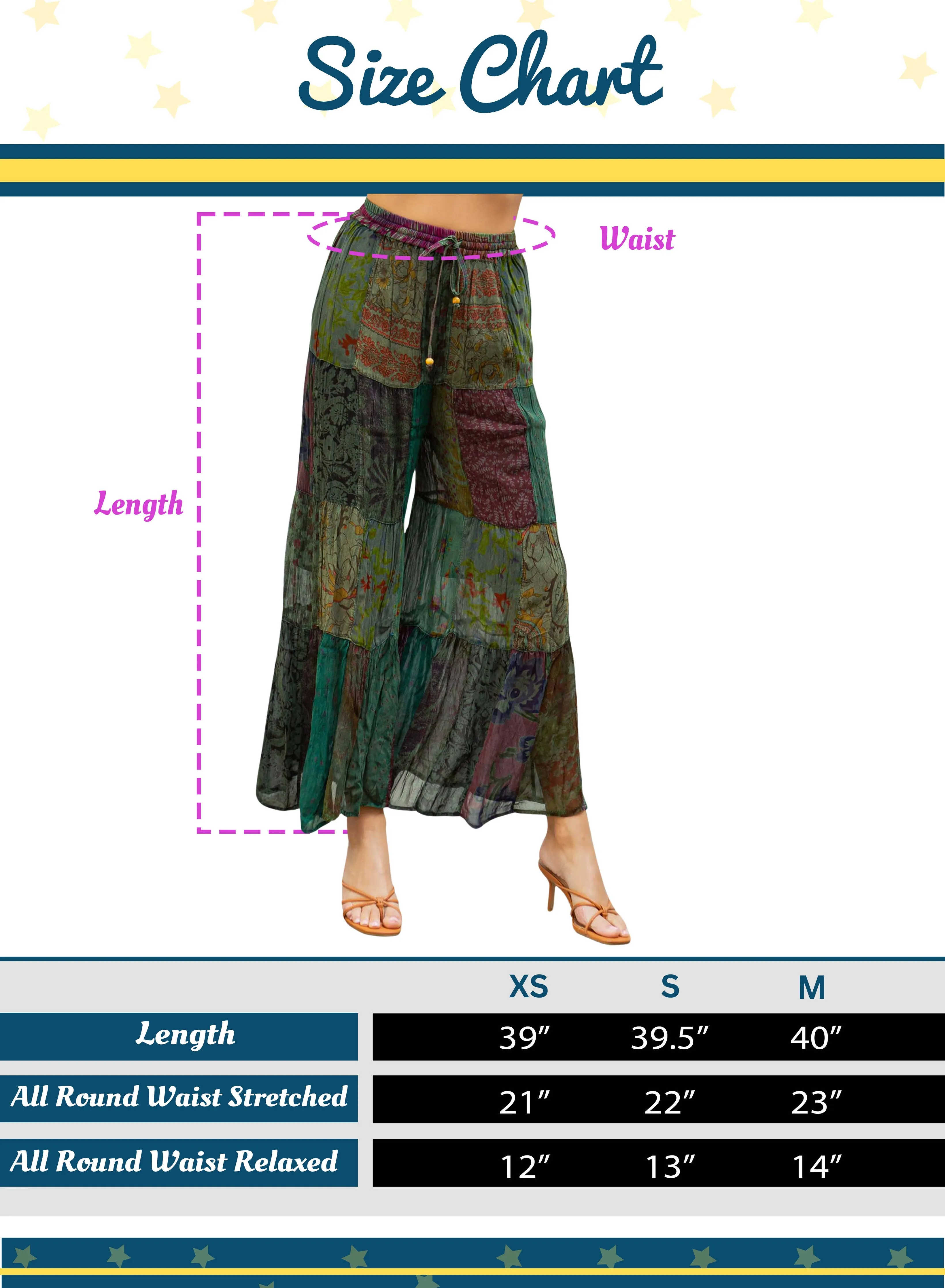 Boho Flared Patchwork Pants