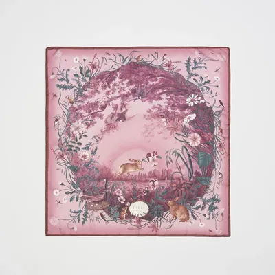 Bunny Narrative Square Scarf