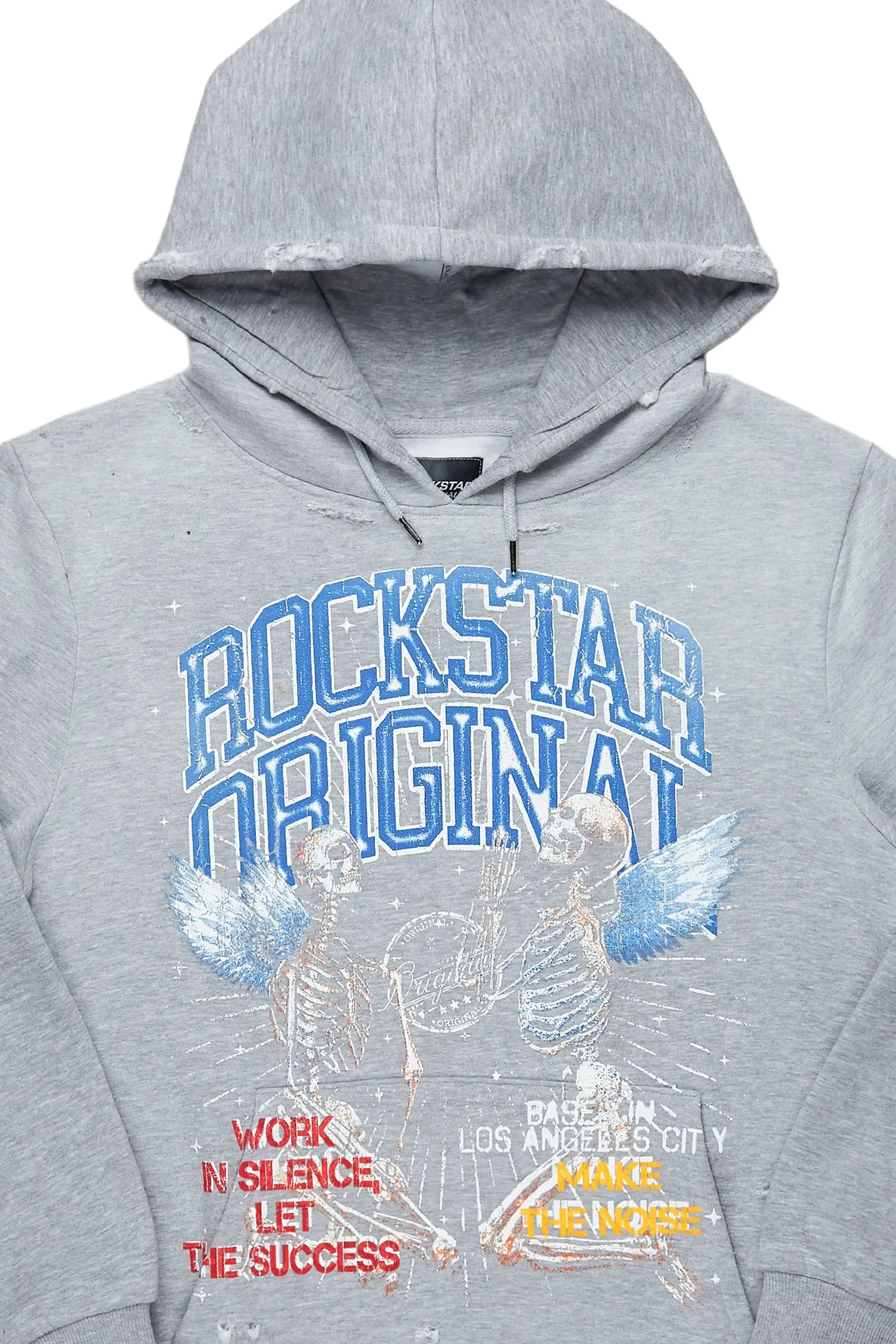 Chloe Heather Grey Graphic Hoodie