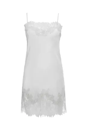 Coco Lace Silk Tunic Off White