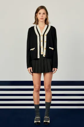Colorblock Knit Cardigan