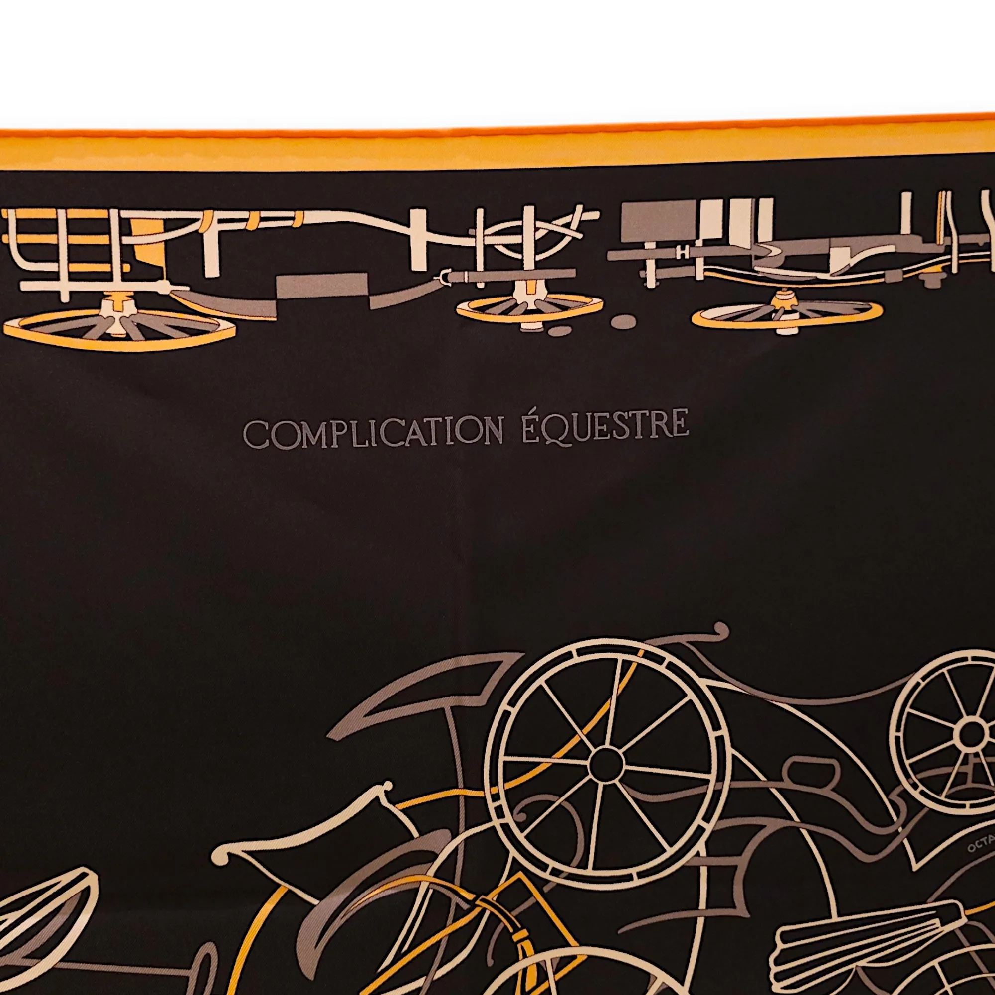 Complication Equestre 90 Noir/Abricot/Blanc Scarf
