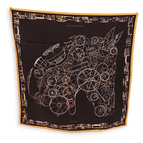 Complication Equestre 90 Noir/Abricot/Blanc Scarf