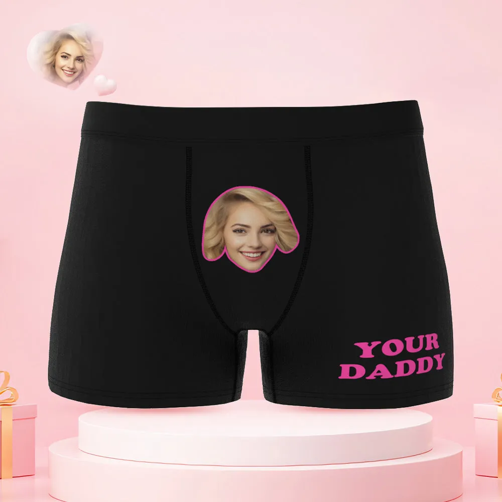 Custom Face Couple Underwear Yes Daddy Personalized Underwear Valentine's Day Gift