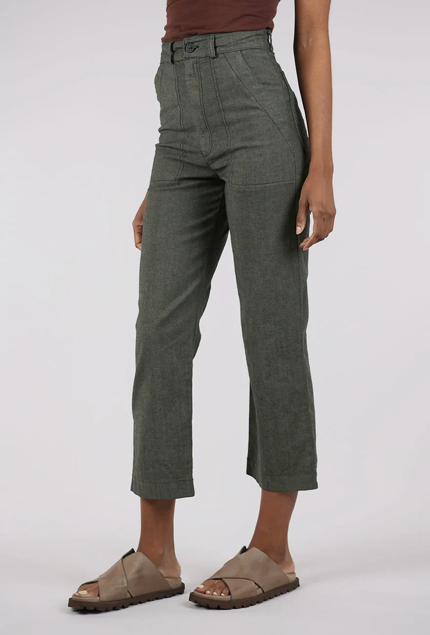Denim Boiler Pant, Khaki