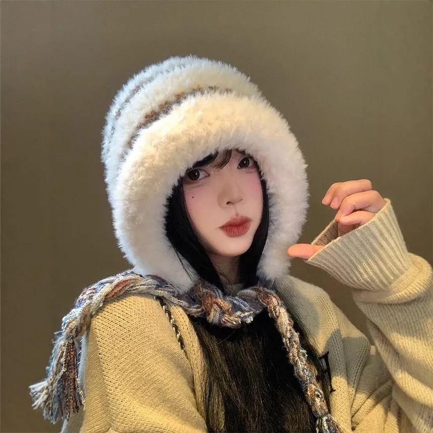 Faux Fur Knit Hat