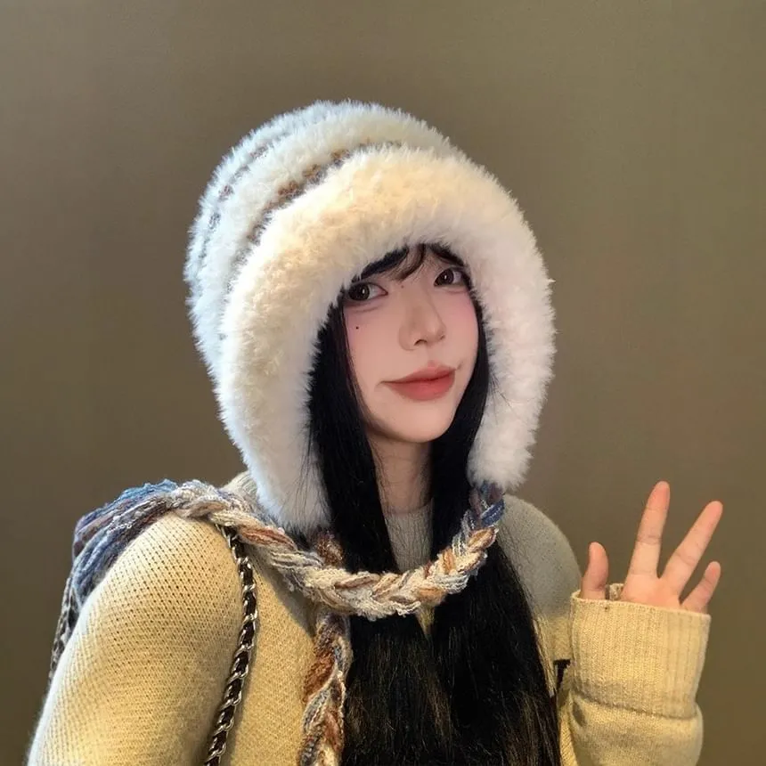 Faux Fur Knit Hat