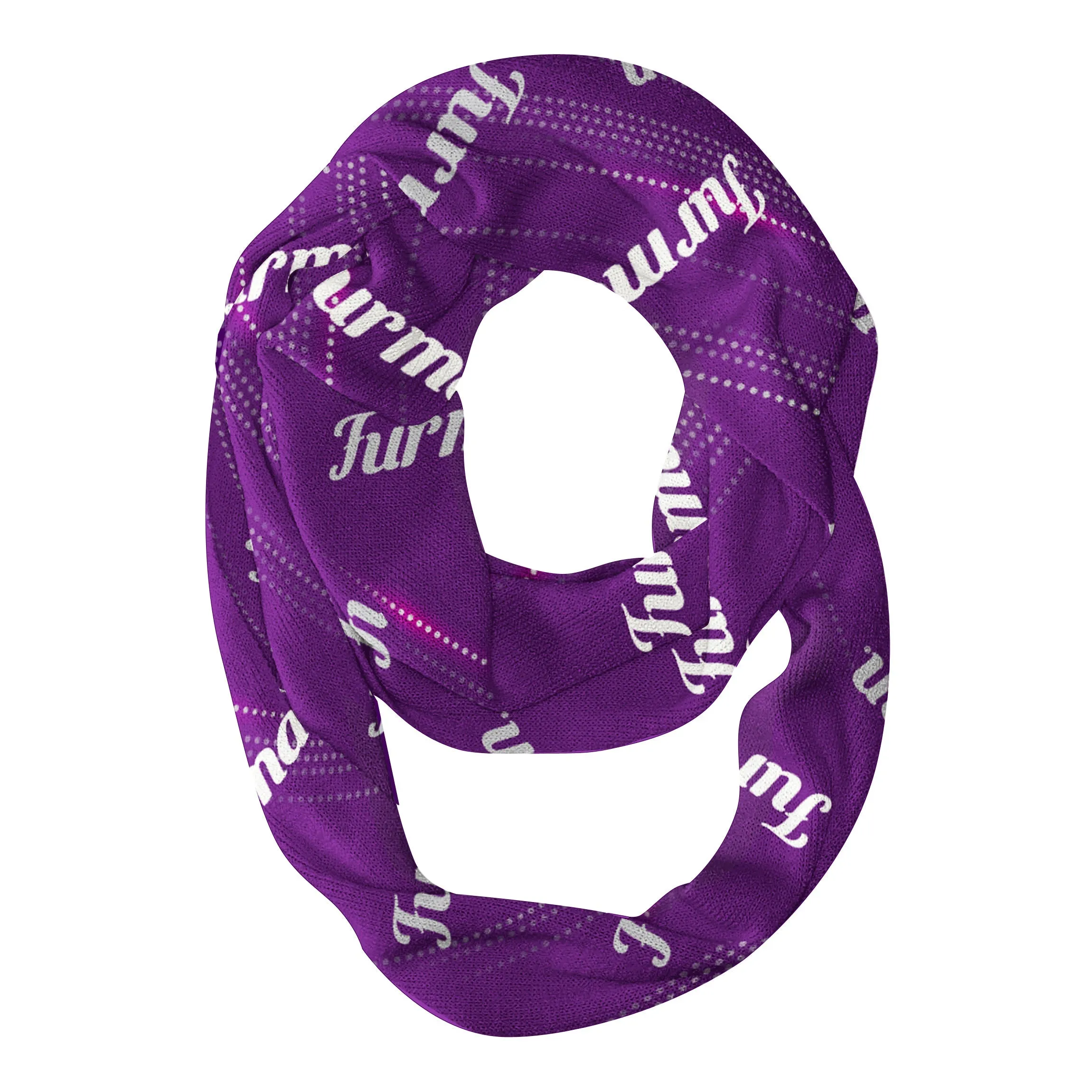 Furman Paladins Repeat Logo Game Day Collegiate Women Light Weight Ultra Soft Infinity Scarf by Vive La Fete