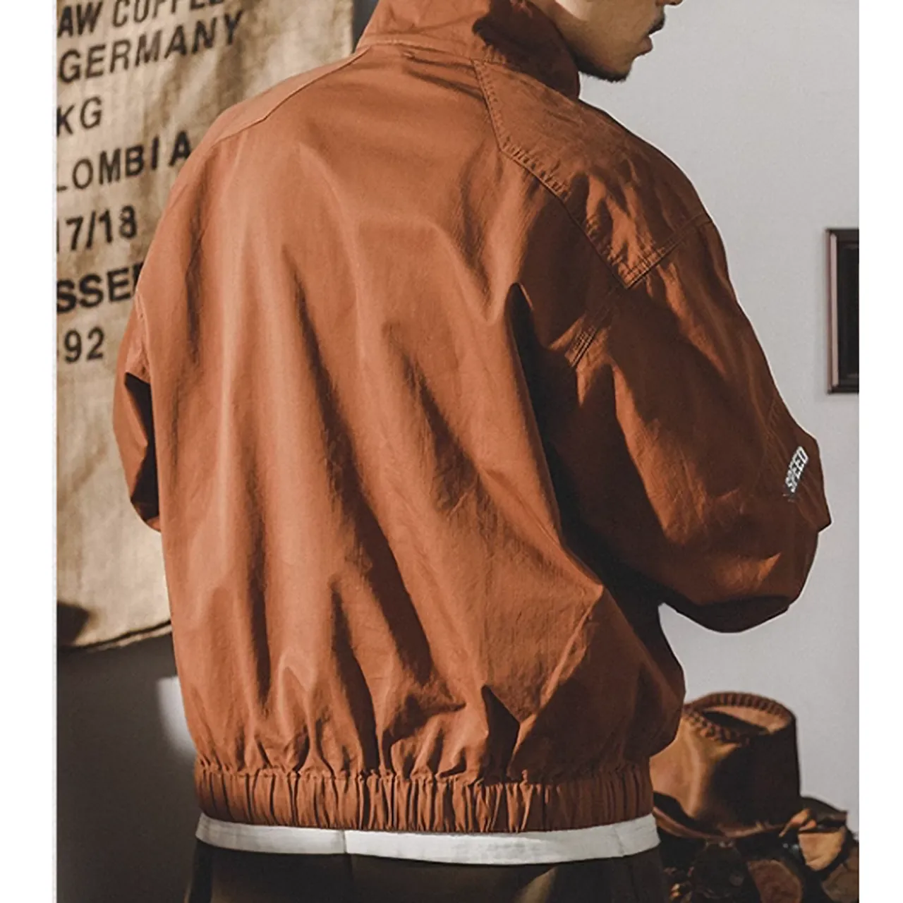 Half Zip Retro Jacket P0316