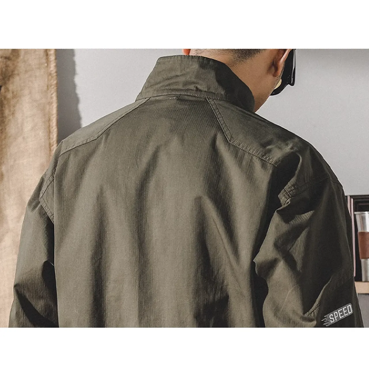 Half Zip Retro Jacket P0316