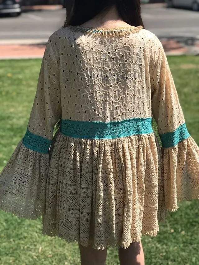 Janice Lace Eyelet Kimono