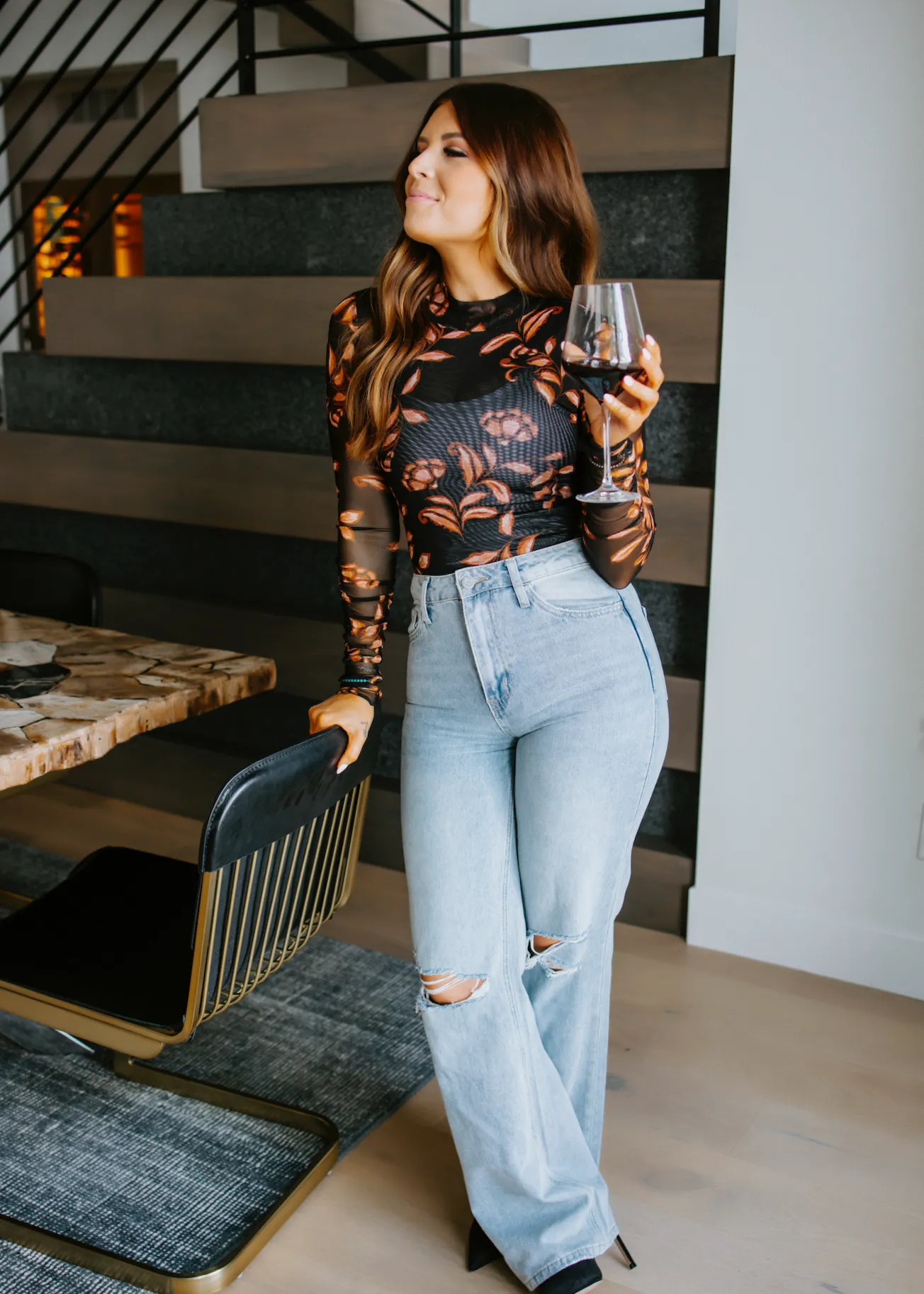 Joplin Floral Knit Bodysuit