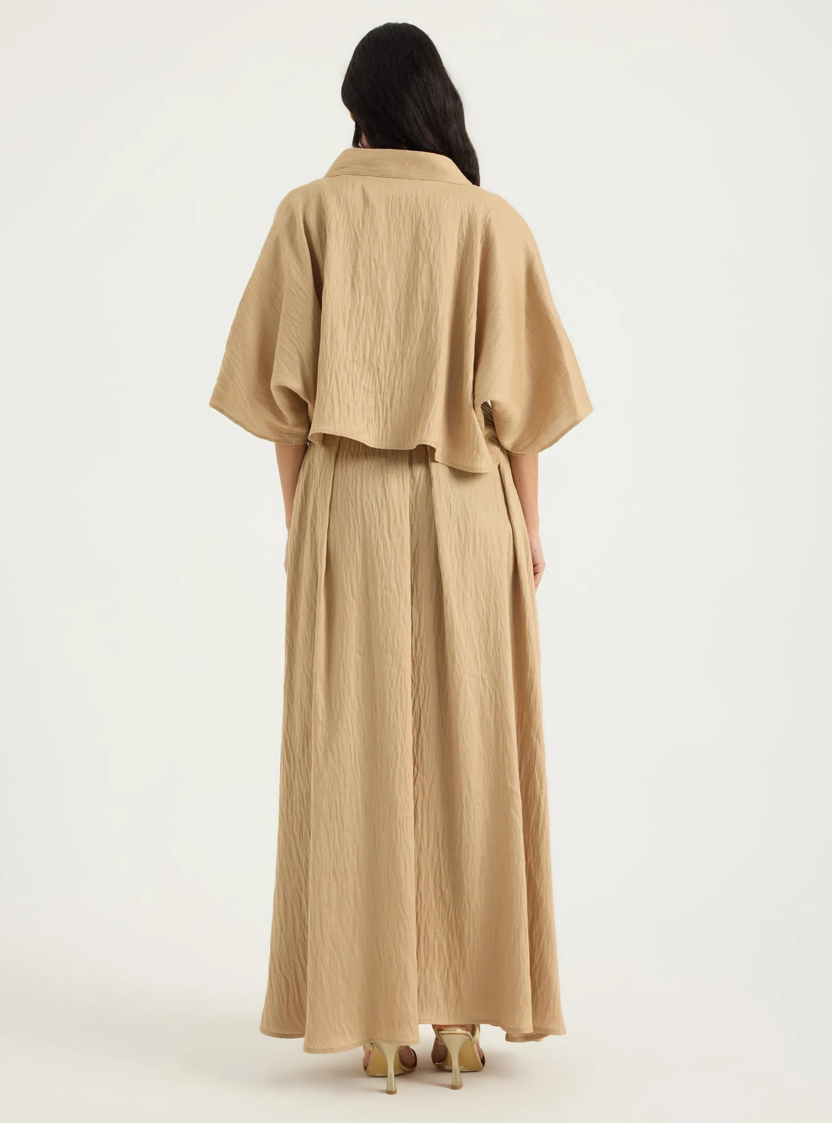 Linen Viscose Jacket & Skirt Set