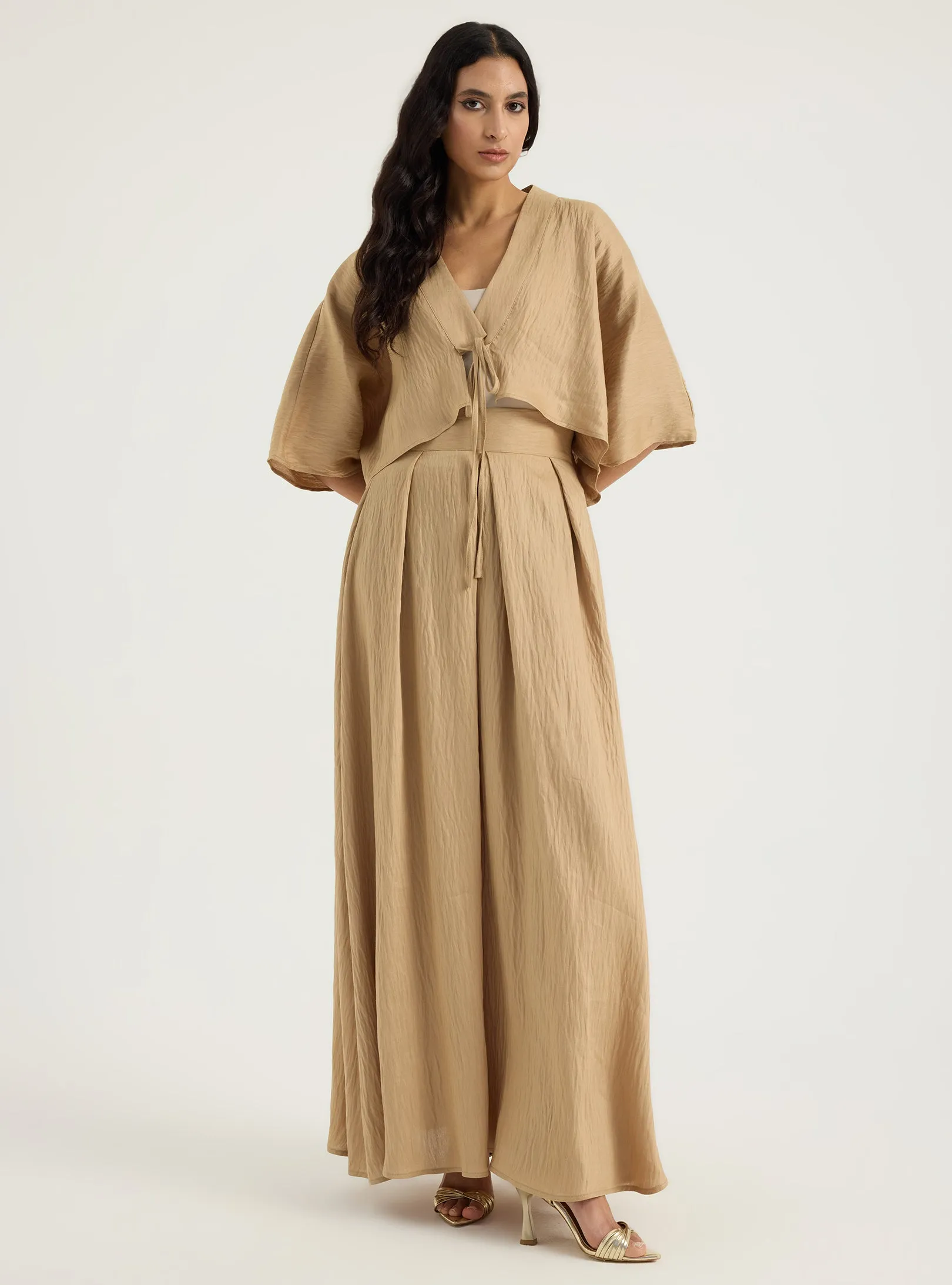 Linen Viscose Jacket & Skirt Set