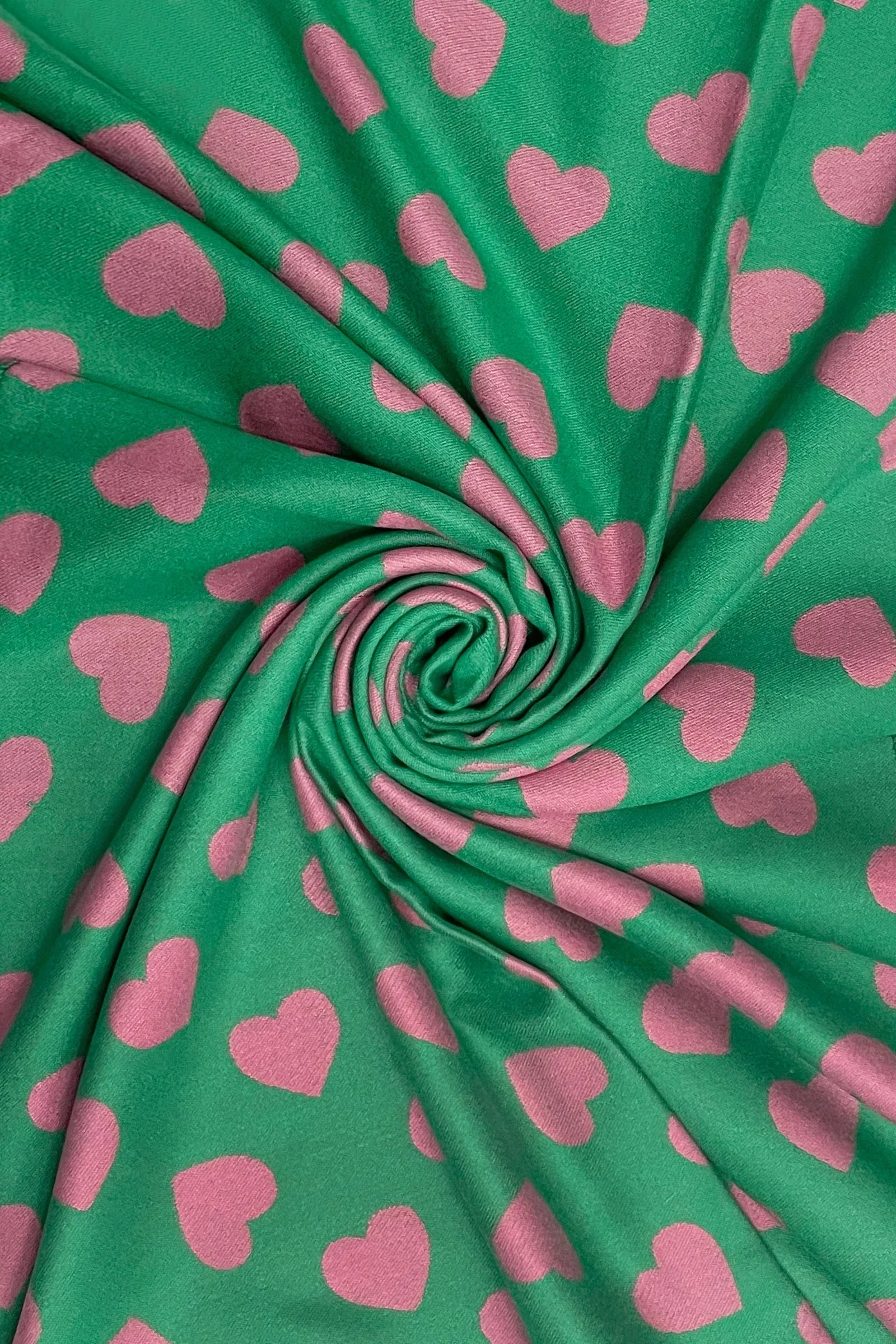 Love Heart Reversible Scarf