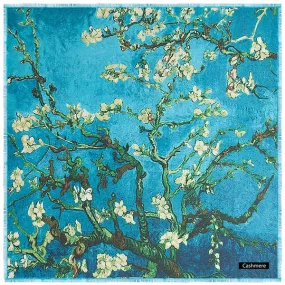 Luxe Cashmere Sakura Painting Scarves