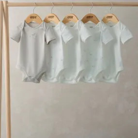Mamas and Papas Stork Short Sleeve Bodysuits - 5 Pack