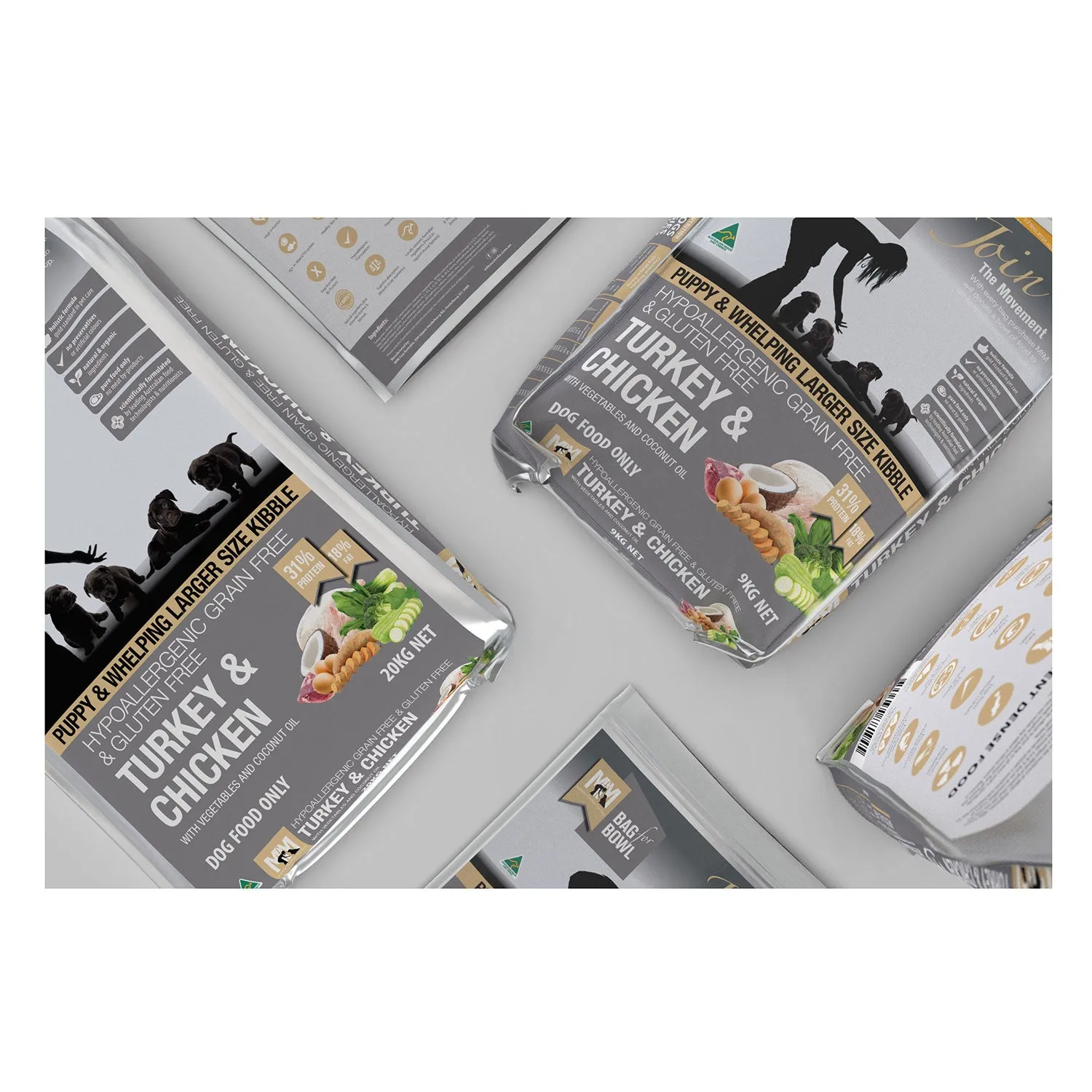 Meals for Mutts Grain Free Turkey & Chicken Puppy Dry Dog Food
