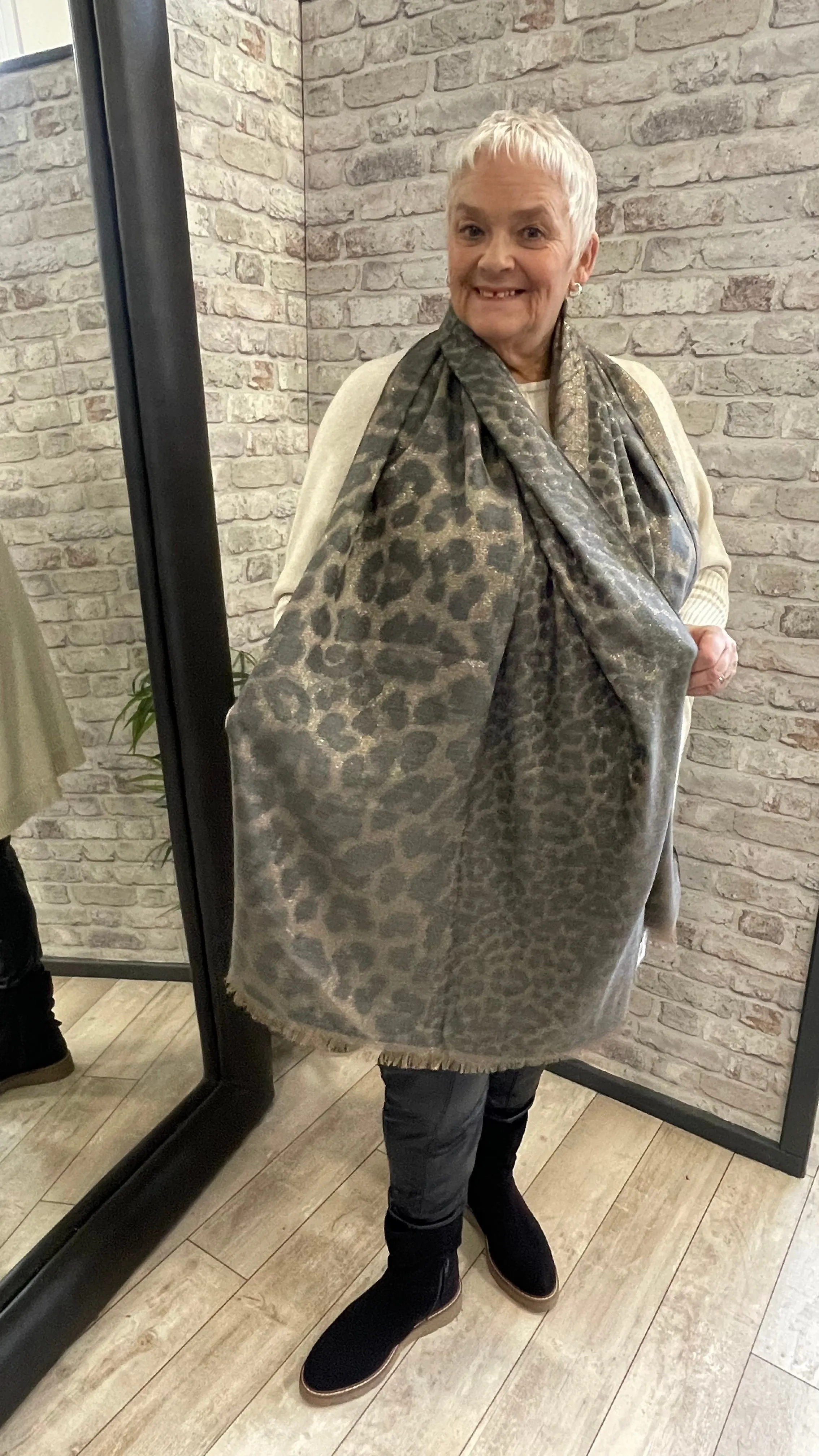 Metallic Animal Luxe Scarf