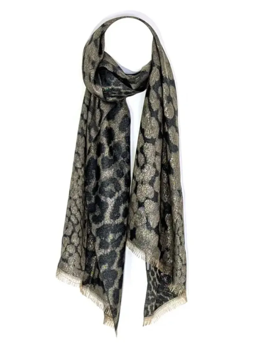Metallic Animal Luxe Scarf