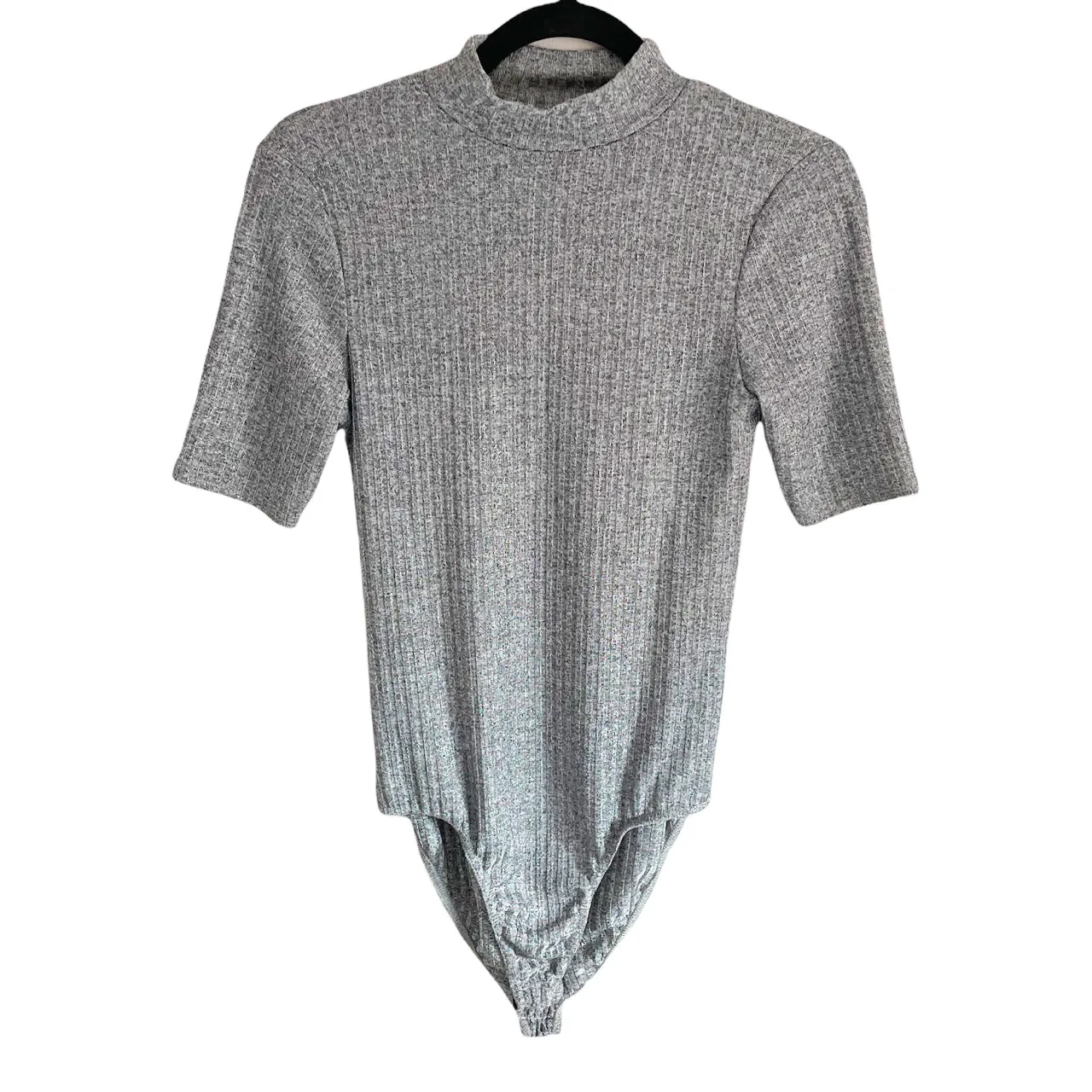 Missi London Silver Metallic Bodysuit