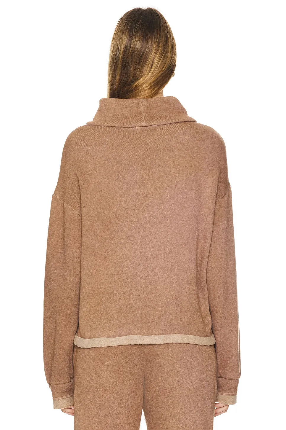 Monrow Teddy Fleece Funnel Pullover