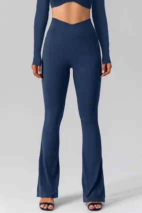 Navy Flared Leggings