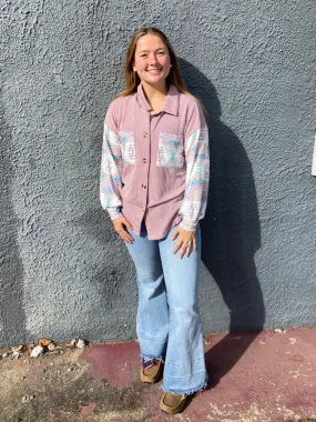 Pink Toltec Shacket