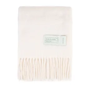 Plain Blanket Scarf Winter White