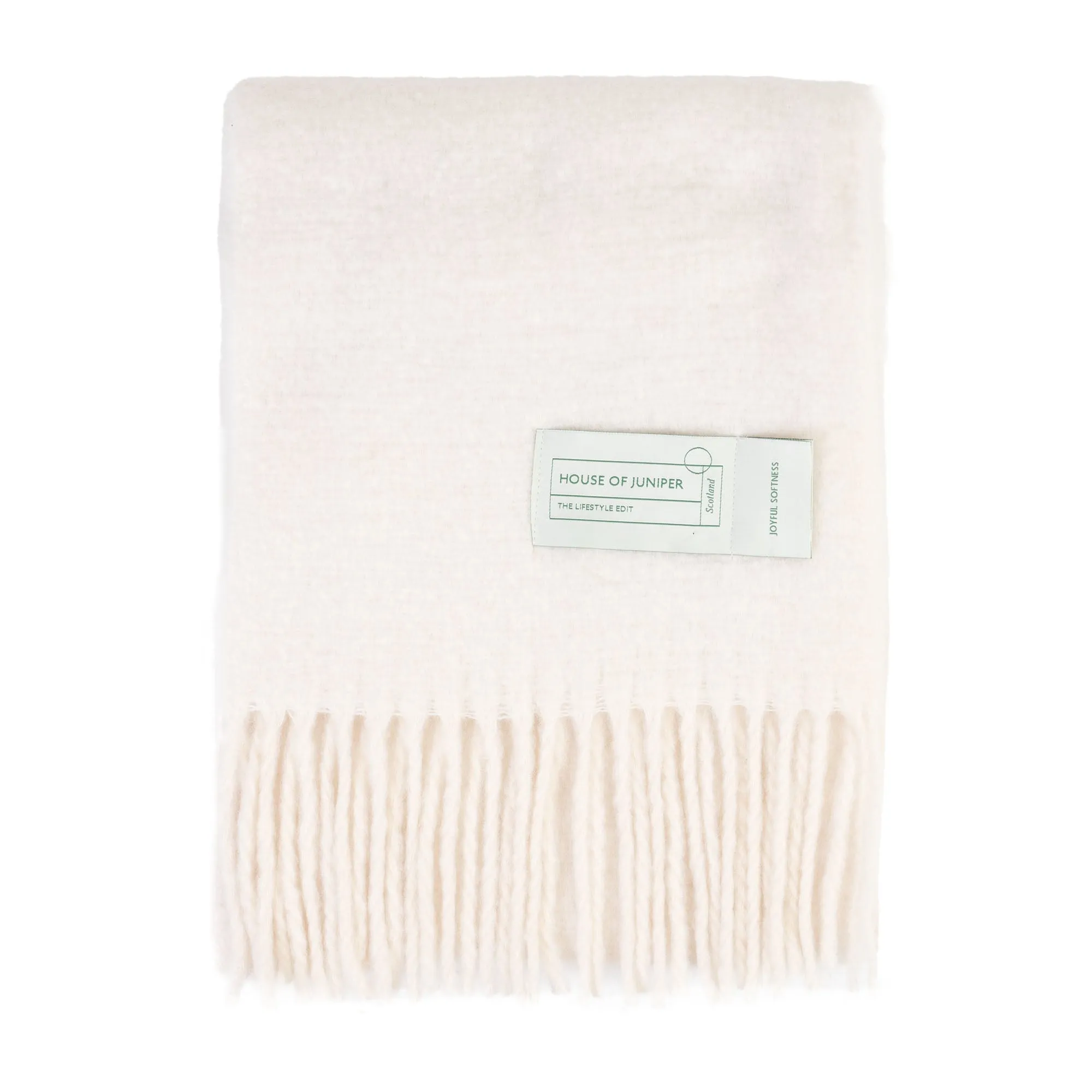 Plain Blanket Scarf Winter White