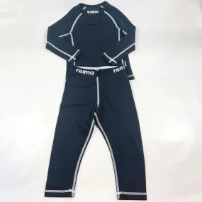 Reima black thermal set 90