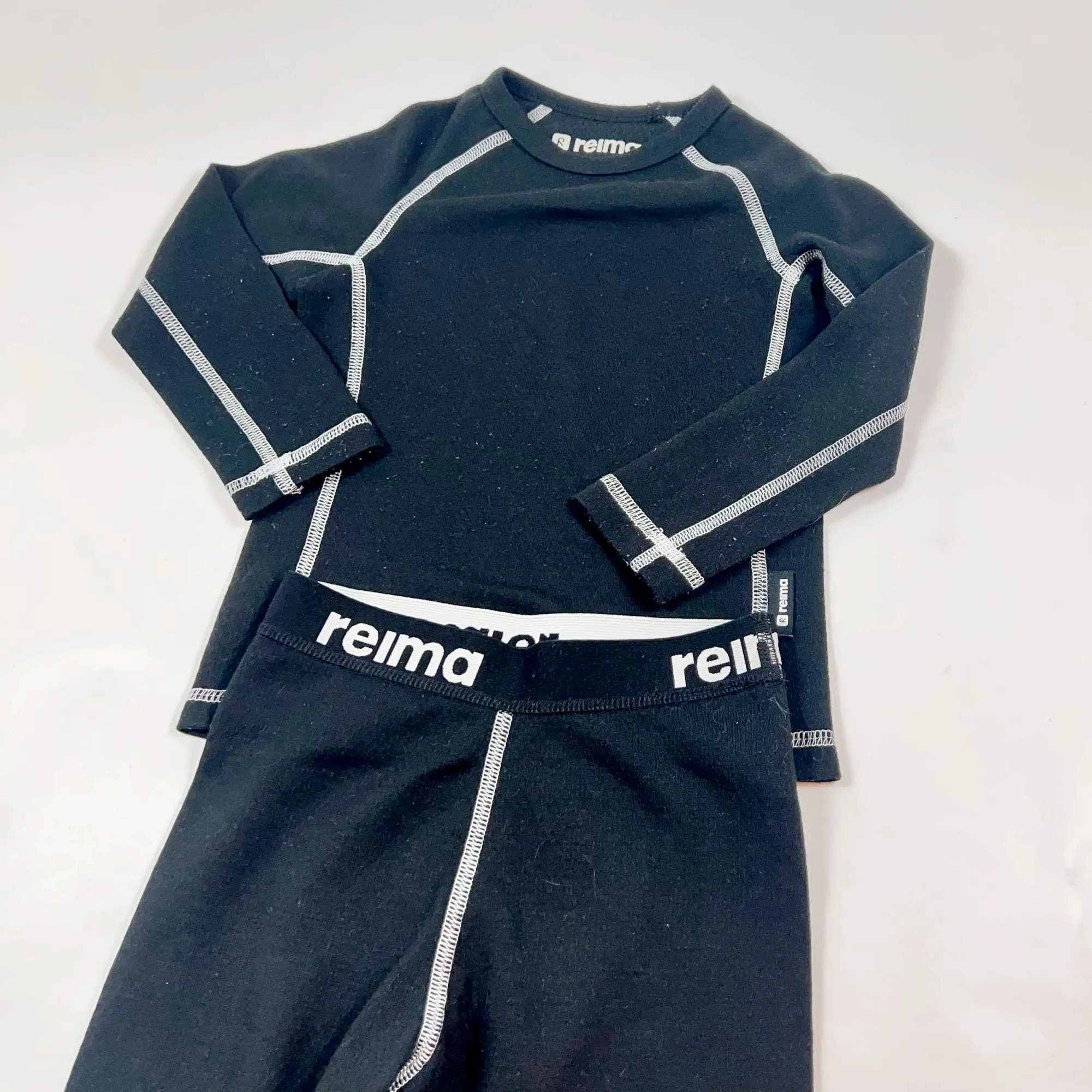 Reima black thermal set 90