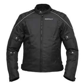 RIDERACT® Waterproof Motorbike Jacket Classic Black Motorcycle Jacket