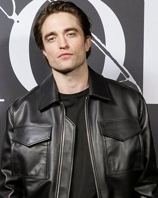 Robert Pattinson Trucker Leather Jacket