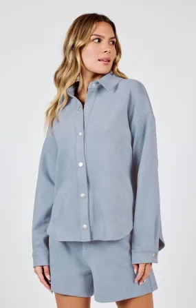 Sadie & Sage Align Faux Suede Shacket